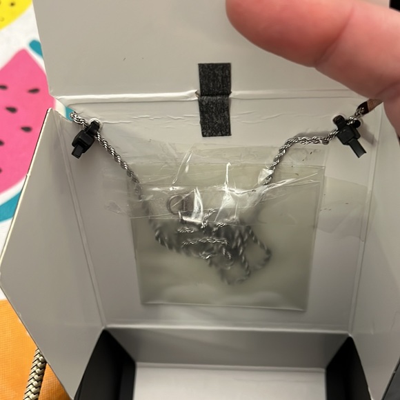 NWT 1913 Stainless Steel Simple Cross necklace, 24” chain - Picture 6 of 6